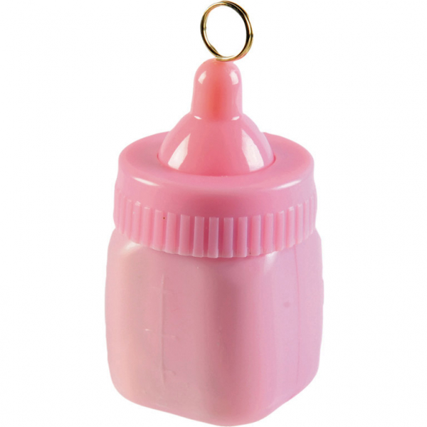Ballonbeschwerer Babyflasche rosa - Ballongewicht