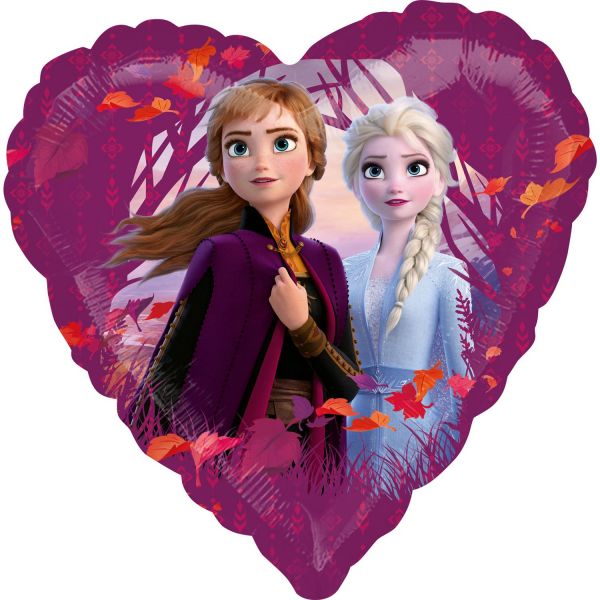 Folienballon Anna und Elsa in Herzform