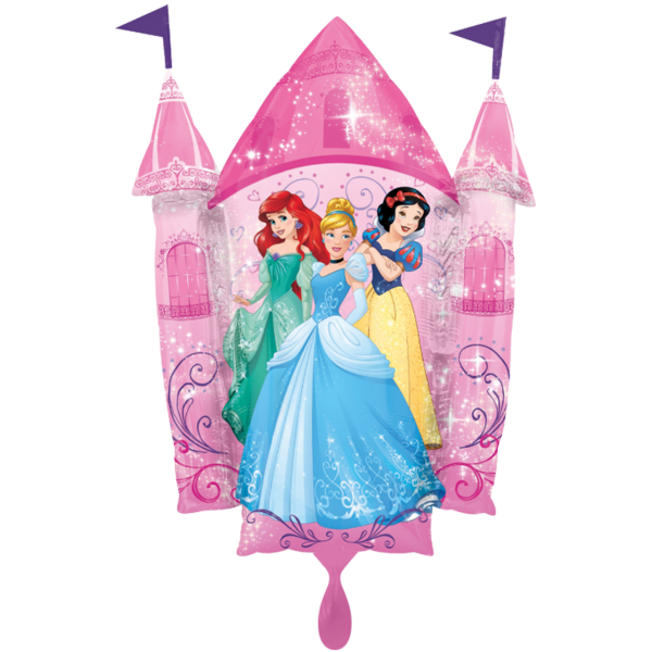 Folienballon Prinzessinen Schloss pink XXL 88 xm