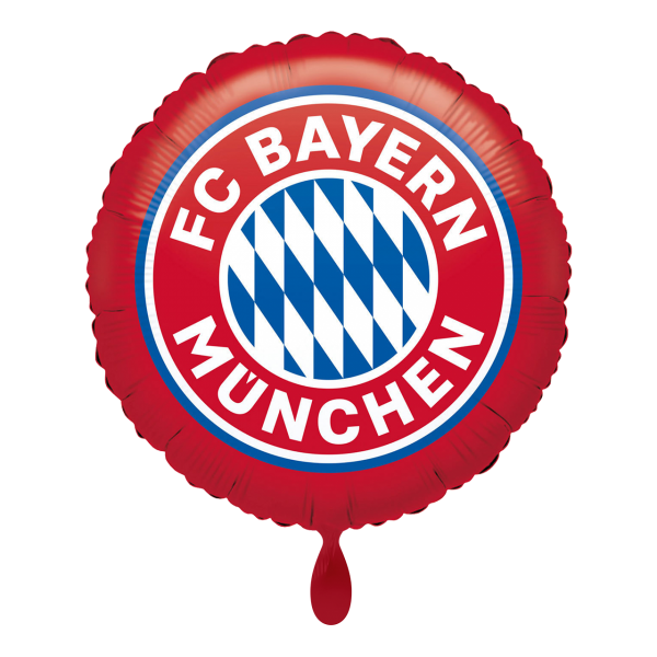 Folienballon mit FC Bayern München Fussballlogo
