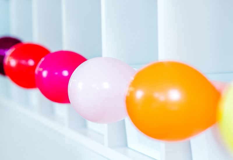 Kleine Farbauswahl der Latexballons bei Ballonvielfalt Unterschleißheim