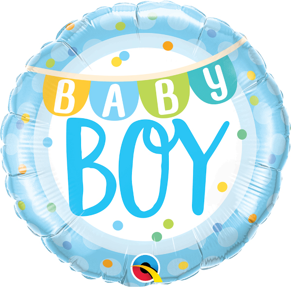 Folienballon Baby Boy zur Geburt