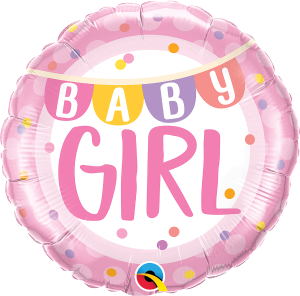 Folienballon Baby Girl zur Geburt