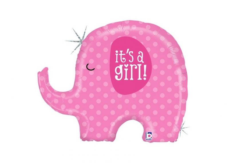 Its a Girl Elefant pink 81 cm