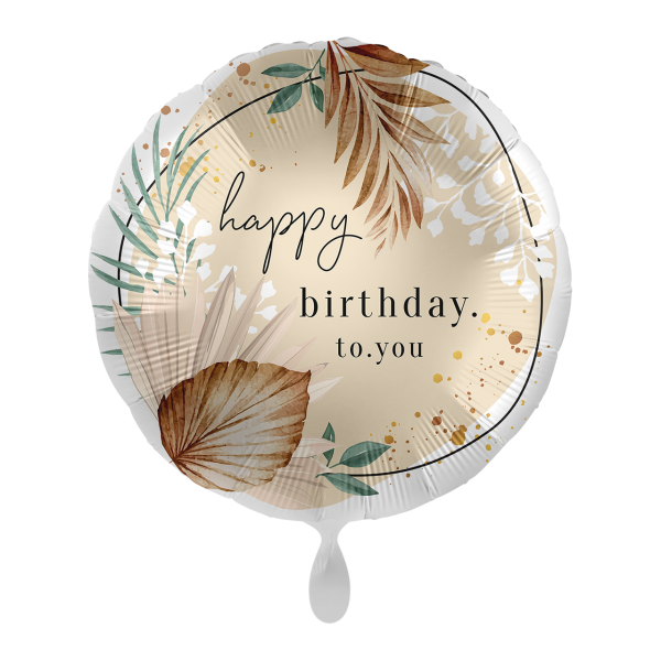 Folienballon Happy Birthday to you 45 cm Bohemian Birthday