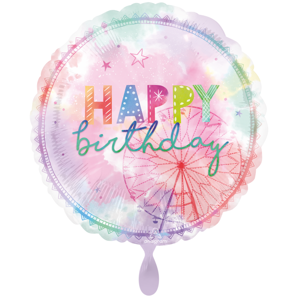 Folienballon Happy Birthday Girl chella 71 cm