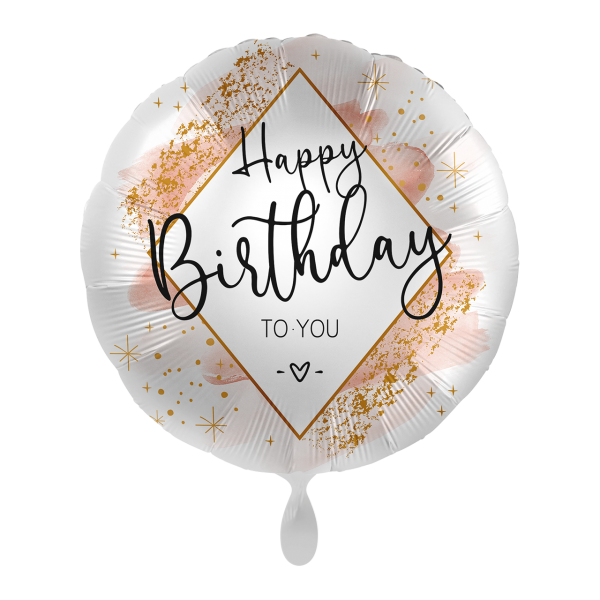 Folienballon Happy Birthday to you Rundballon 45 cm