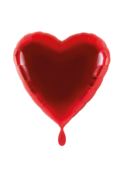 Folienballon Herz in rot für jeden Anlass Liebe verschenken