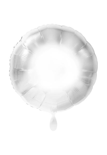 Folienballon Kreis in silber für Partydekorationen