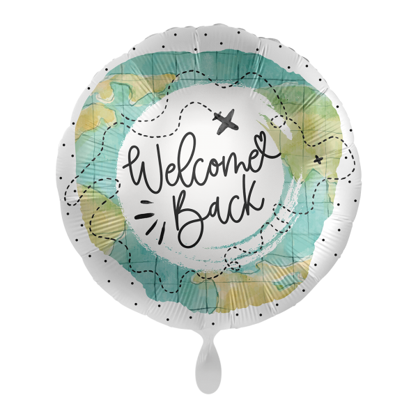 Folienballon Rundballon Welcome Back 45 cm